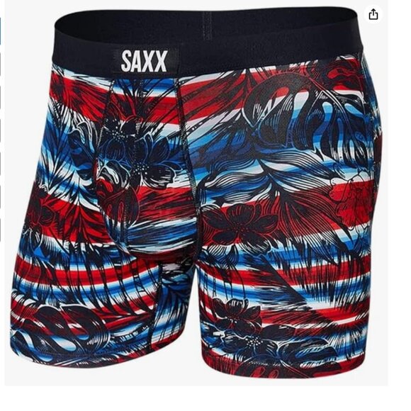 SAXX ULTRA Boxer Briefs with Fly “Havana Cabana" - Picture 1 of 4